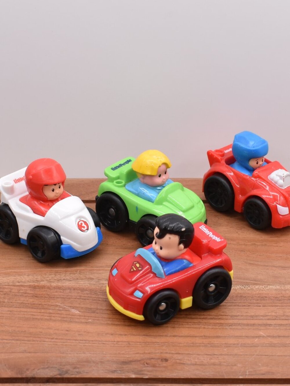 Fisher Price Little People Wheelies Race Cars Planes Vehicles Lot of 04